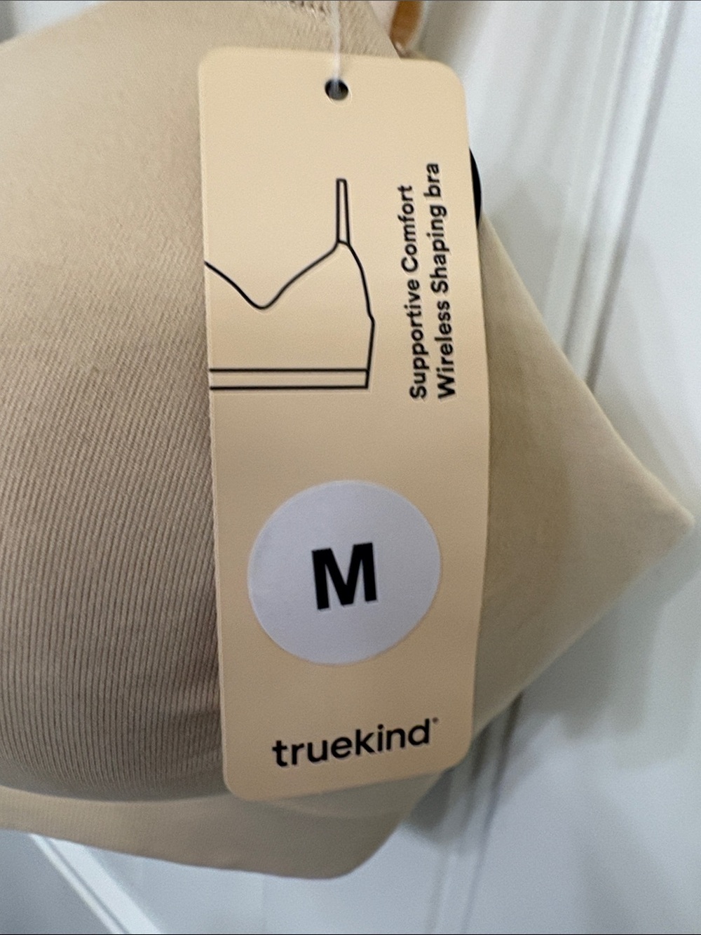 NWT Truekind Stretch Seamless Supportive Comfort Wireless Shaping Bra - Nude - Picture 4 of 9